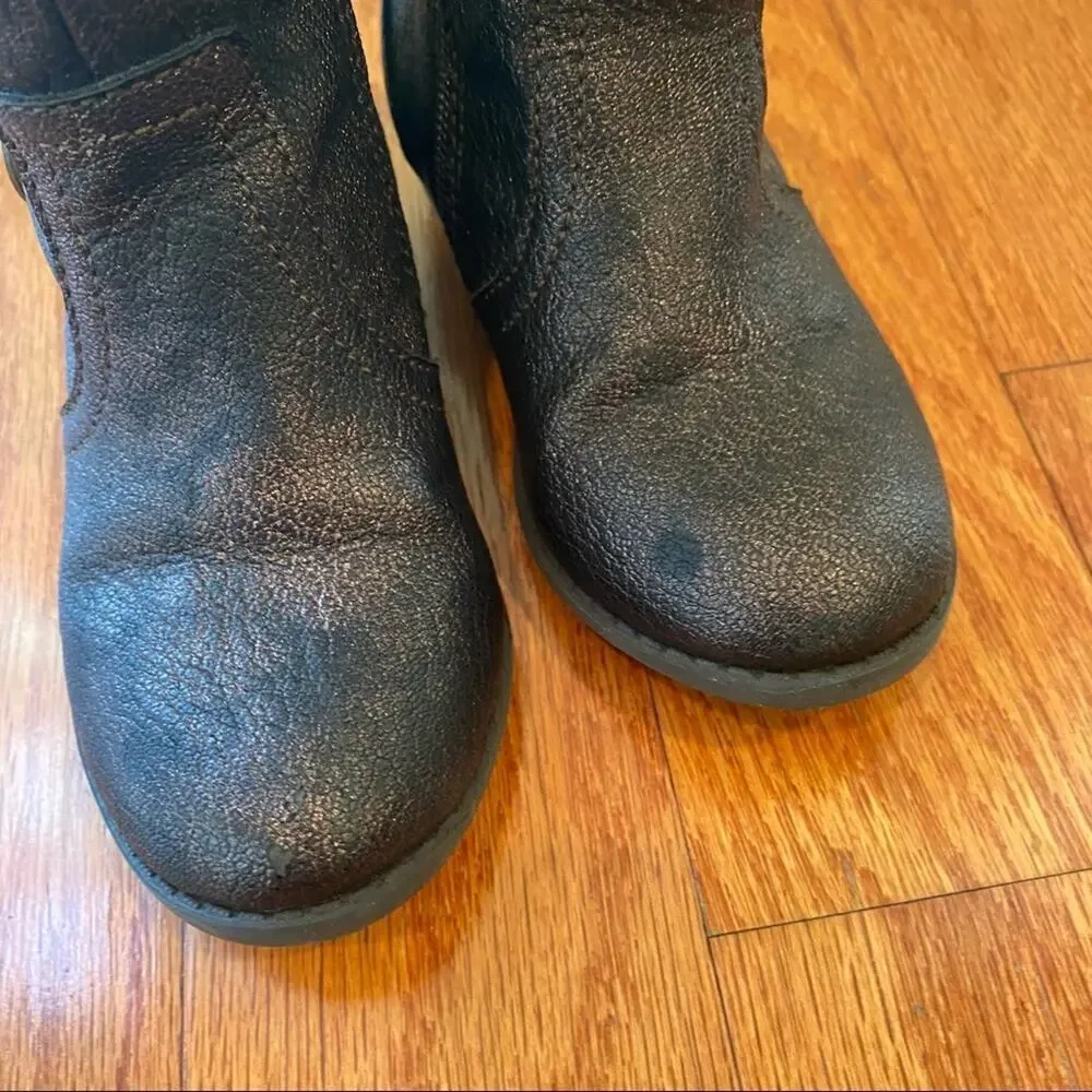 Steve Madden Booties Sz 8 Peace Sign Zipper Boots Fall Boots Girls